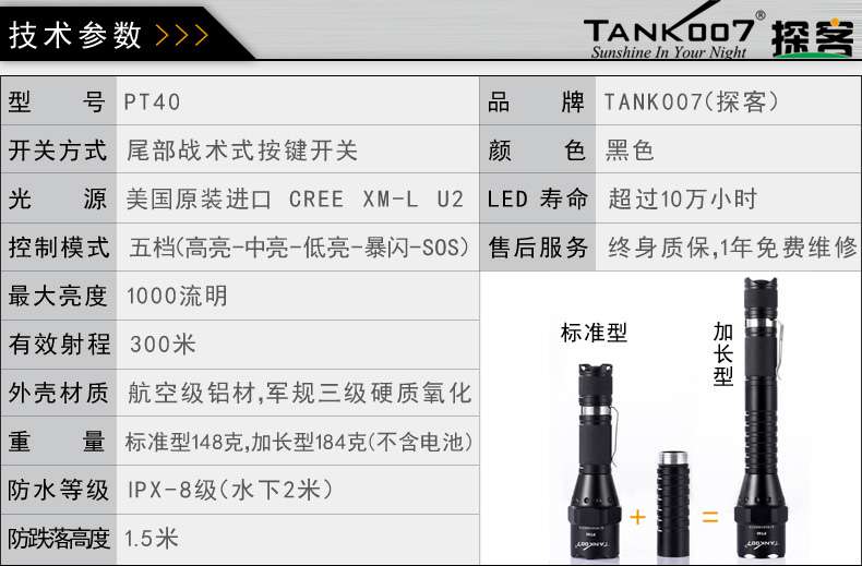手電PT10,為戰術而生